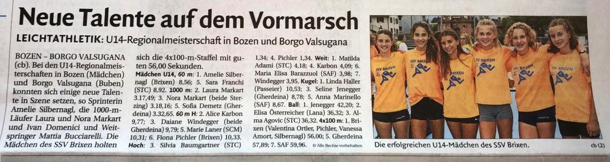 Tageszeitung Dolomiten, 25.09.2018